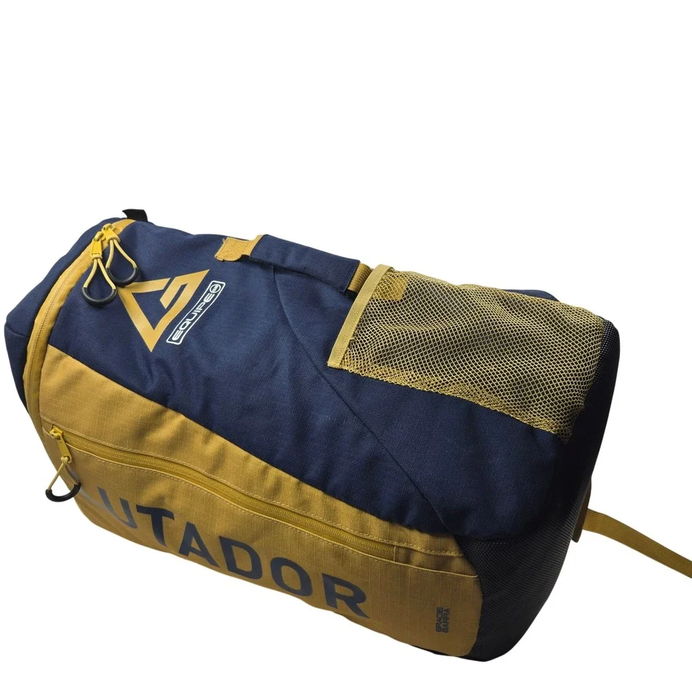 Gracie Barra Lutador Equipe GB Jiu-Jitsu Backpack Navy Gold Brazil Gear Bag - Picture 6 of 13